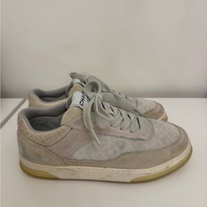 Chanel suede sneaker